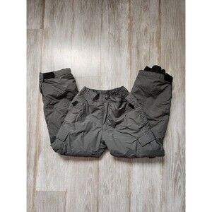 Rawik Youth Snow Pants Skiing Snowboard Grey Lined Pockets Elastic Waist Sz S